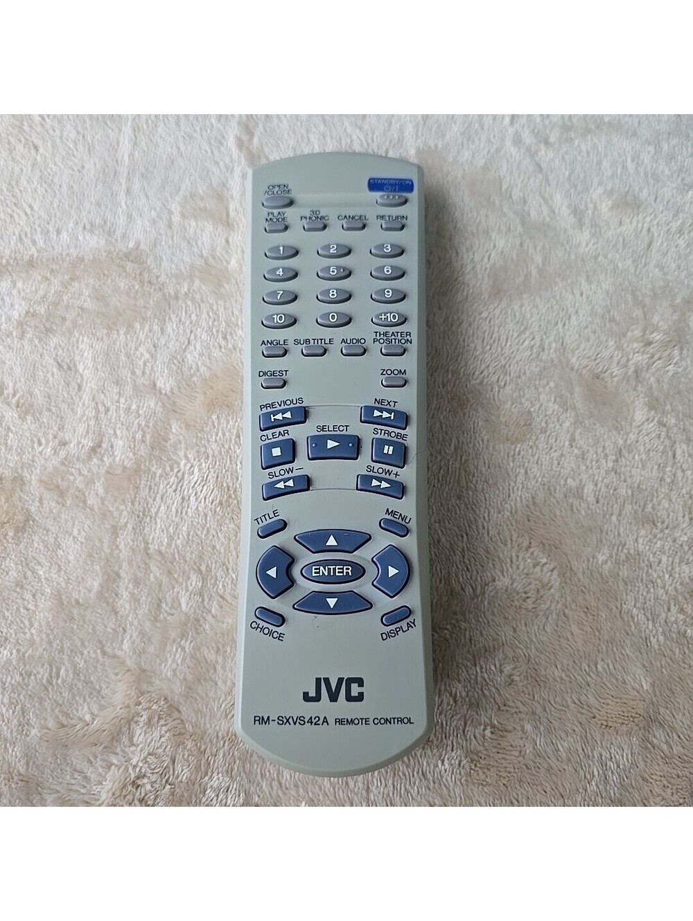JVC RM-SXVS42A DVD Remote Control Original Good AJ075